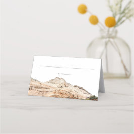 Tarjeta De Asiento Nombre de invitado del parque nacional Watercolor 