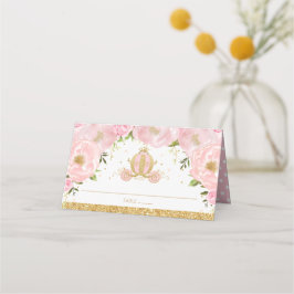Tarjeta De Asiento Nombre de invitado del portador de Princesa Floral