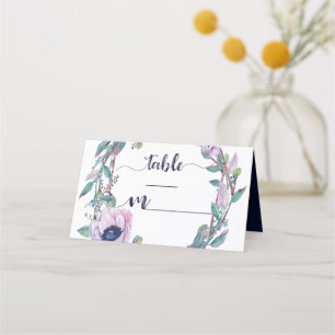 Tarjeta De Asiento Nombre del asiento del número de la tabla de pluma