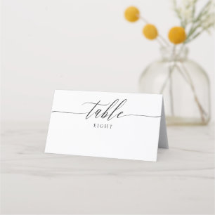 Tarjeta De Asiento Nombres De Caligrafía Delicada Y Ca De Fecha Boda