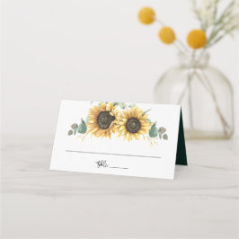 Tarjeta De Asiento Nombres de eucaliptos de girasol y Boda de fechas