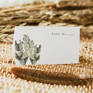 Tarjeta De Asiento Norah - Acuarela Bohemian Pear Cactus