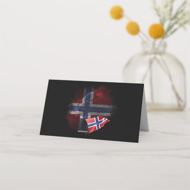 Tarjeta De Asiento Norway flag (Anverso)