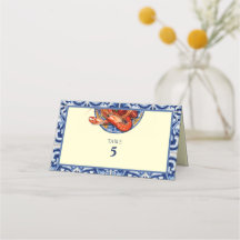Número de mesa de boda de mariscos con azulejos si