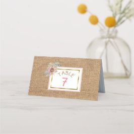 Tarjeta De Asiento Número de tabla de Boda de floral de bupomóleo rús