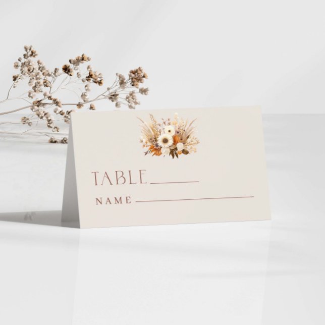 Tarjeta De Asiento Número de tabla de otoño en amor (Subido por el creador)