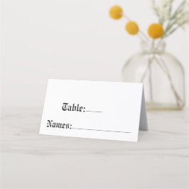 Tarjeta De Asiento Número De Tabla Rústico Boda Y Nombres De Los Asie