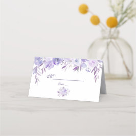 Tarjeta De Asiento Número de tabla violeta azul violeta morado claro