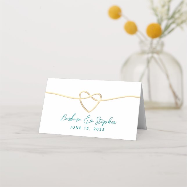 Tarjeta De Asiento Número mínimo de tabla Boda (Reverso)