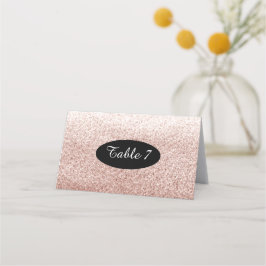 Tarjeta De Asiento Números de Asientos de Mesa con Brillo Falso de Or