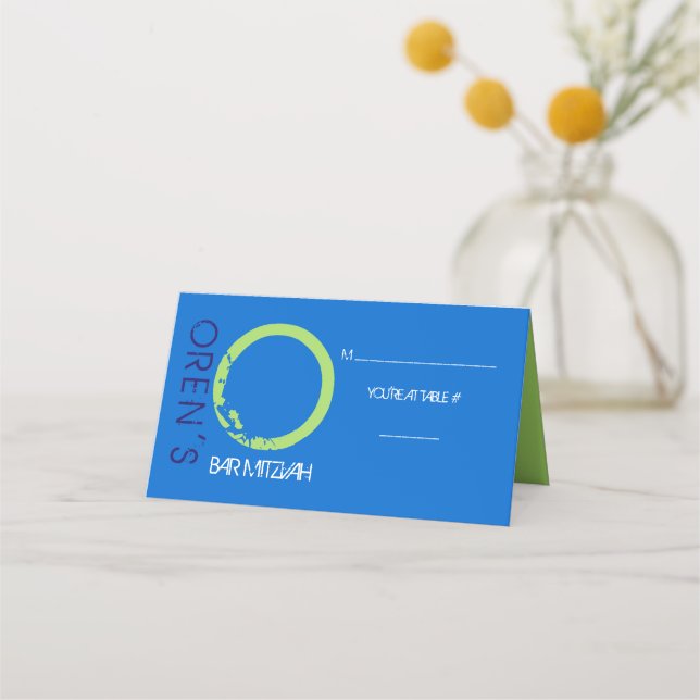 Tarjeta De Asiento O INICIAL COLLECTION Bar Mitzvah Seascort (Anverso)