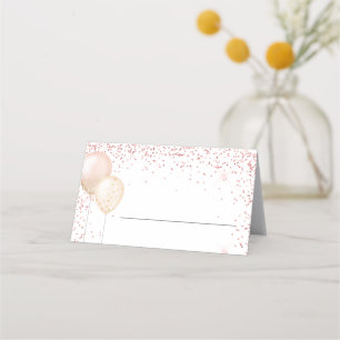 Tarjeta De Asiento Ocasión Especial Purpurina Rosa