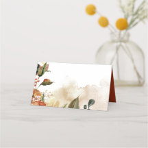 Octubre Blooms Place Cards