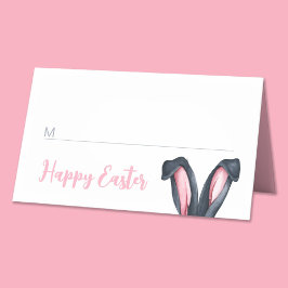 Tarjeta De Asiento Ojos de conejo lindos Feliz Pascua