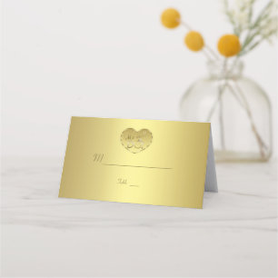 Tarjeta De Asiento Oro 50° aniversario Boda