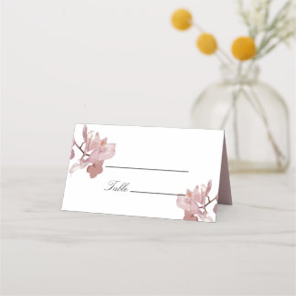 Tarjeta De Asiento Orquídea Rosa Opaca