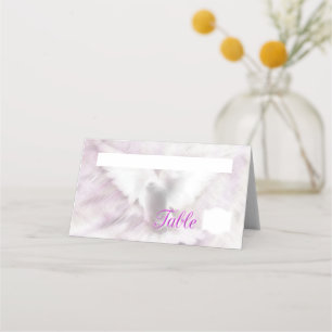 Tarjeta De Asiento Paloma blanca