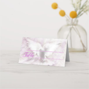 Tarjeta De Asiento Paloma blanca