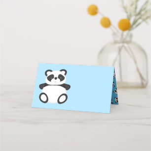 Tarjeta De Asiento Panda Bear Baby Shower