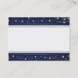 Tarjeta de asiento para Bodas Blue Gold & White St