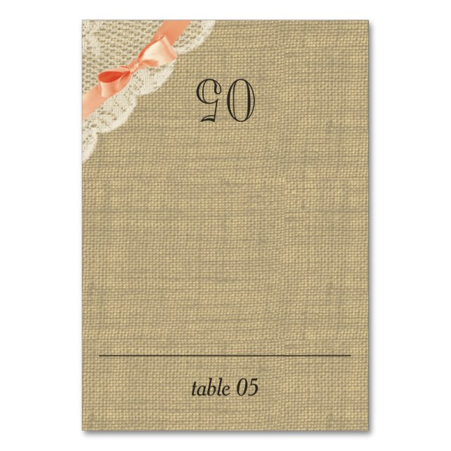 Tarjeta de asiento para la bujía de encaje de vint (Anverso)