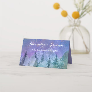 Tarjeta De Asiento Paraíso Forestal de Montaña