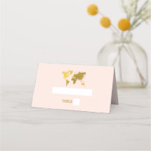 Pasaporte de Boda de Destino Mundial Rosa Dorado