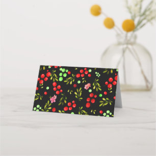 Tarjeta De Asiento Patrón de Berries