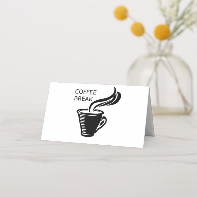 Tarjeta De Asiento Pausa de café (Anverso)