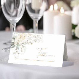 Tarjeta De Asiento Pearl Rubor Floral Elegance Boda ID989
