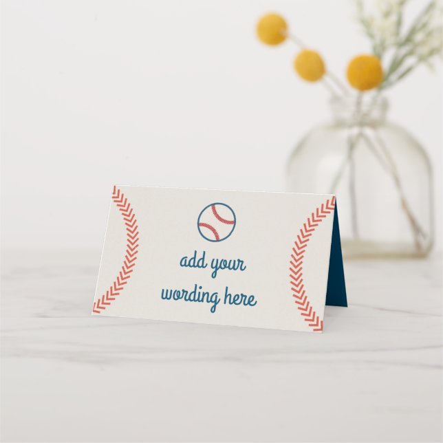 Tarjeta De Asiento Peleas y pelotas de béisbol de época (Anverso)