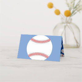 Tarjeta De Asiento Pequeña Baby Shower deportiva de béisbol