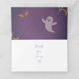 Tarjeta De Asiento Pequeño Boo Gracias Cargar