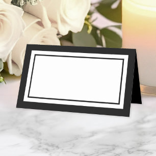 Tarjeta De Asiento Personalizado Colores Centro blanco clásico modern
