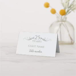 Tarjeta De Asiento Personalizado Fiesta del 25° aniversario Boda