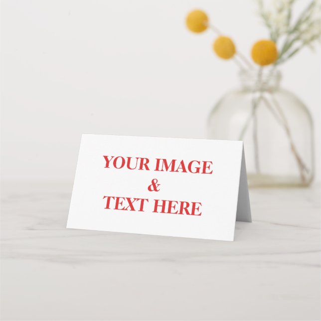 Tarjeta De Asiento Personalizado personalizado Su propia foto y texto (Anverso)
