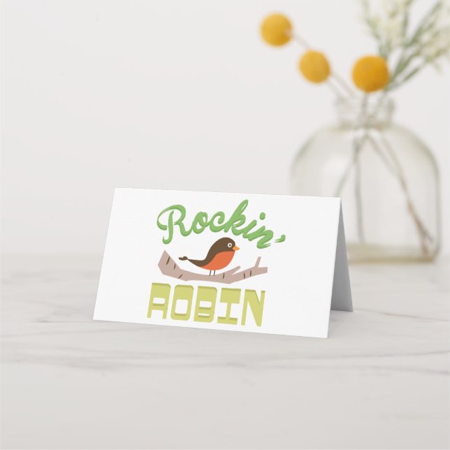Tarjeta De Asiento Personalizado Robin (Anverso)