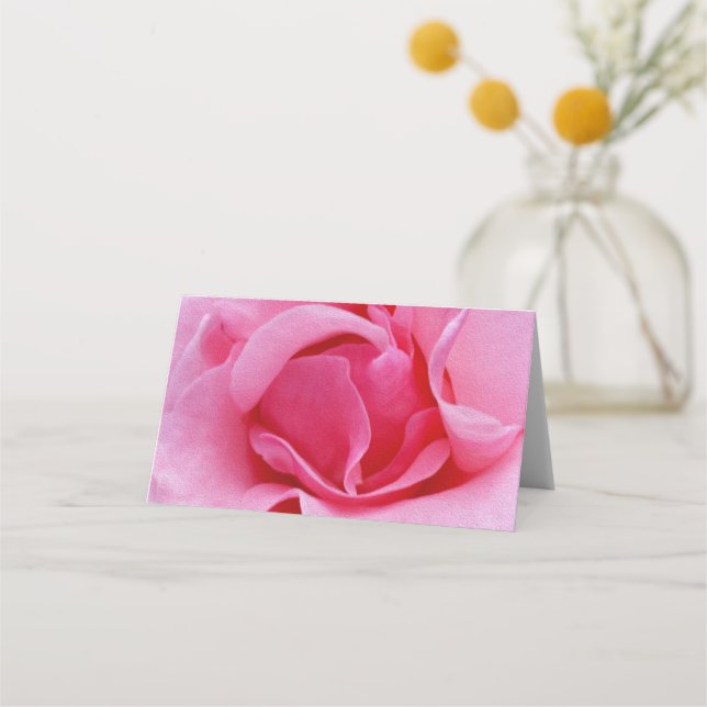 Tarjeta De Asiento Pétalos de rosa rosados (Anverso)