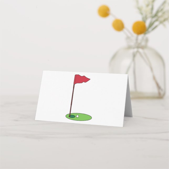 Tarjeta De Asiento Pin de golf (Anverso)