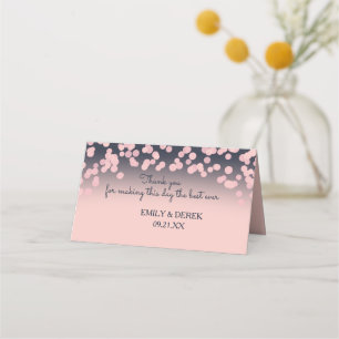 Tarjeta De Asiento Pink Sparkle Bohek