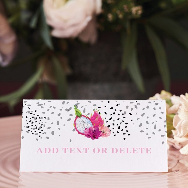 Tarjeta De Asiento Pitaya Dragon Fruta Elegante Bebé Rocido (Subido por el creador)