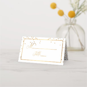Tarjeta De Asiento PixDezines Dazzled Faux Gold DIY fondo