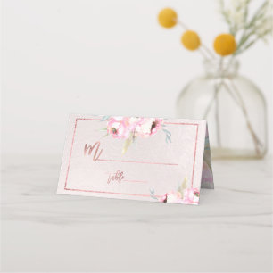 Tarjeta De Asiento PixDezines Watercolor Peonies Bautismo