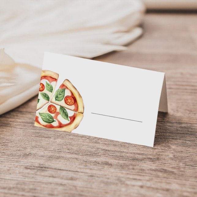 Tarjeta De Asiento Pizza Fill in Buffet Place Card (Subido por el creador)