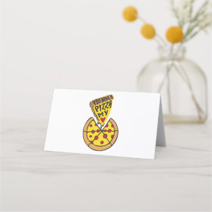 Tarjeta De Asiento Pizza Mania