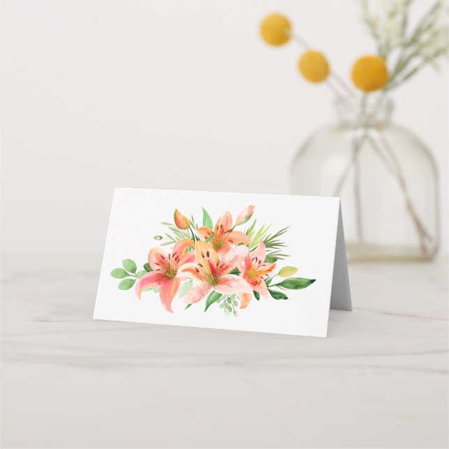 Tarjeta De Asiento Placecards de Tiger Lily (Reverso)