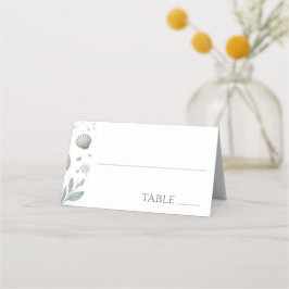 Tarjeta De Asiento Playa Pastel