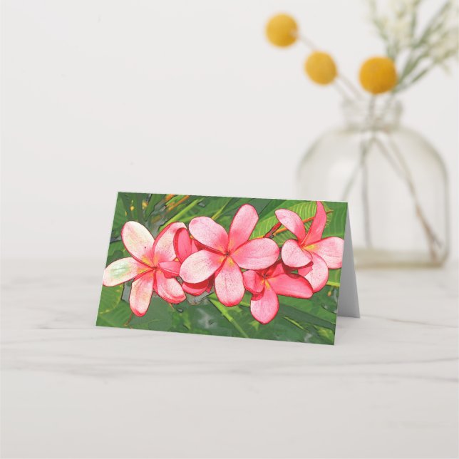 Tarjeta De Asiento Plumerias (Anverso)