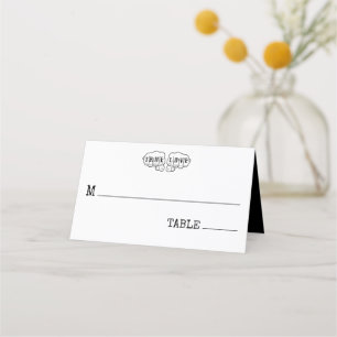 Tarjeta De Asiento Punk Rock Tattoo Manos verdadero amor Minimalista