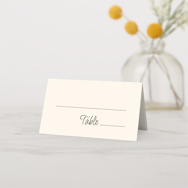 Tarjeta De Asiento Quirky Handwriter Boda (Anverso)